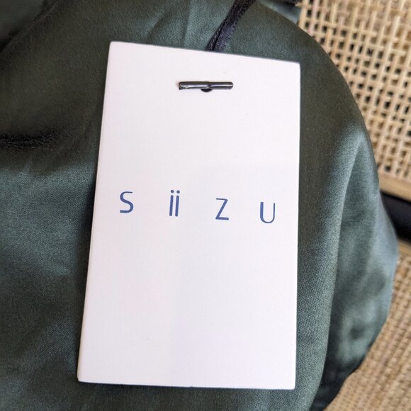 Siizu emerald green silk cami top, M, NWT - Picture 6 of 7